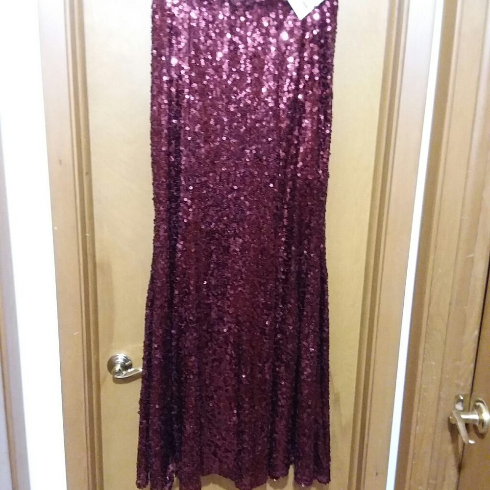 Beautiful full length sequined skirt!